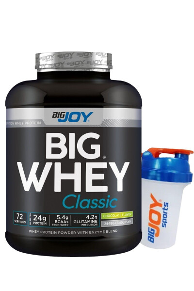 Big Whey Classic Çikolata Aromalı Protein Tozu 72 Servis 2448 gr Sindirim Enzimi Ilaveli - 12