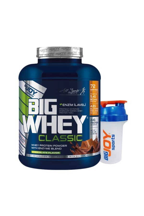 Big Whey Classic Çikolata Aromalı Protein Tozu 72 Servis 2448 gr Sindirim Enzimi Ilaveli - 13