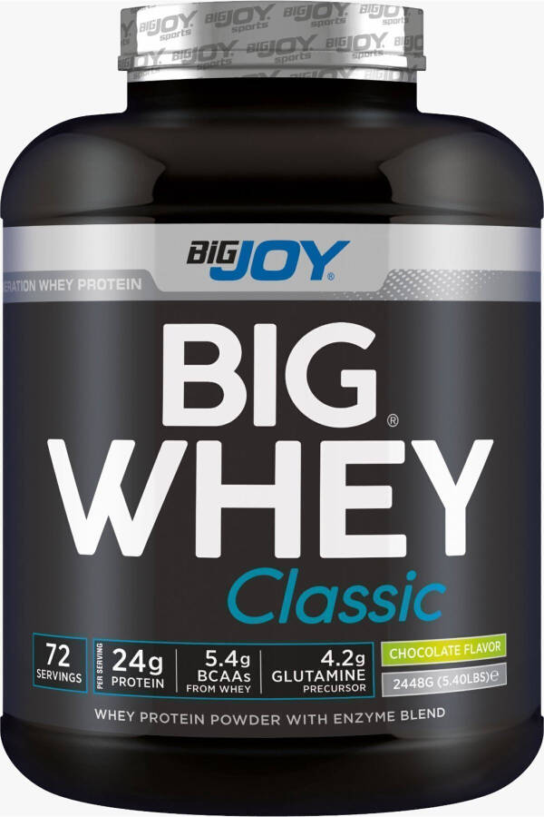 Big Whey Classic Çikolata Aromalı Protein Tozu 72 Servis 2448 gr Sindirim Enzimi Ilaveli - 14