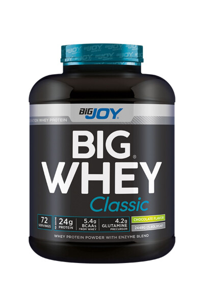 Big Whey Classic Çikolata Aromalı Protein Tozu 72 Servis 2448 gr Sindirim Enzimi Ilaveli - 2