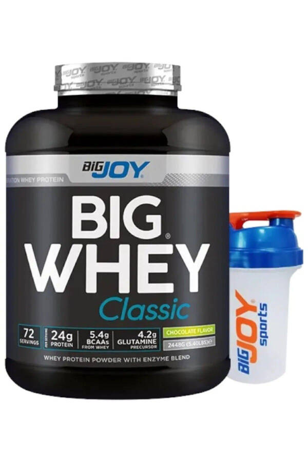 Big Whey Classic Çikolata Aromalı Protein Tozu 72 Servis 2448 gr Sindirim Enzimi Ilaveli - 1