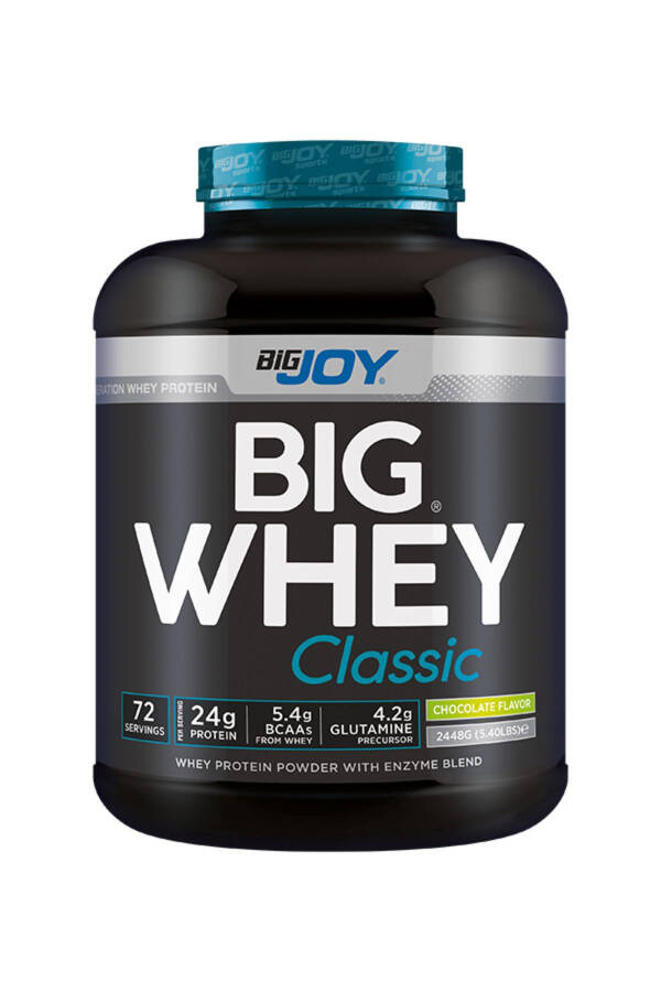 Big Whey Classic Shokolad Ta'mli Protein Kuni 72 Porsiya 2448 gr Ovqat Hazm Fermentlari Qo'shilgan - 4