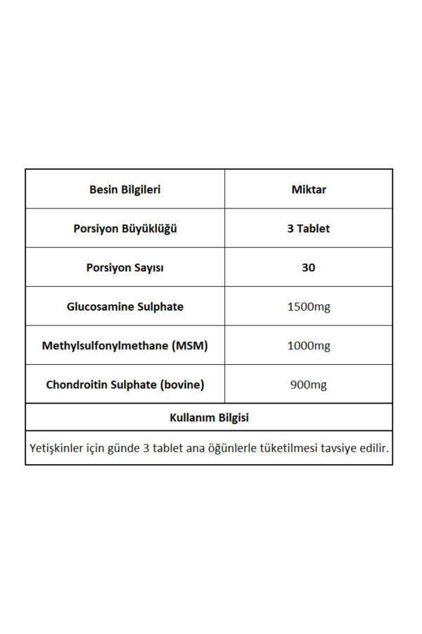 Bigjoy Glukozamin Kondroitin Msm 90 Tablet Glukozamin Kompleksi - 2