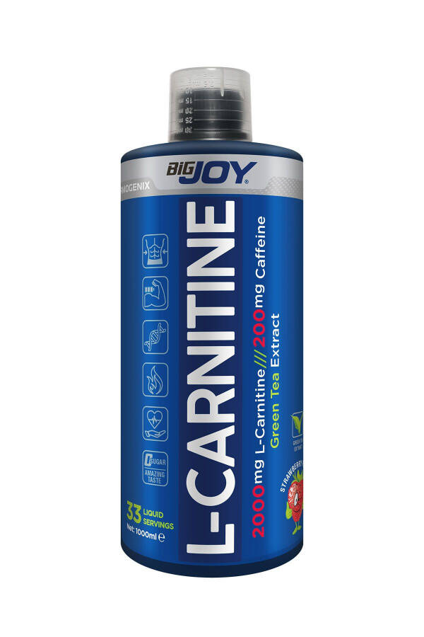 Bigjoy L-carnitine 1000 ml Strawberry Flavored Carnitine Liquid - 1