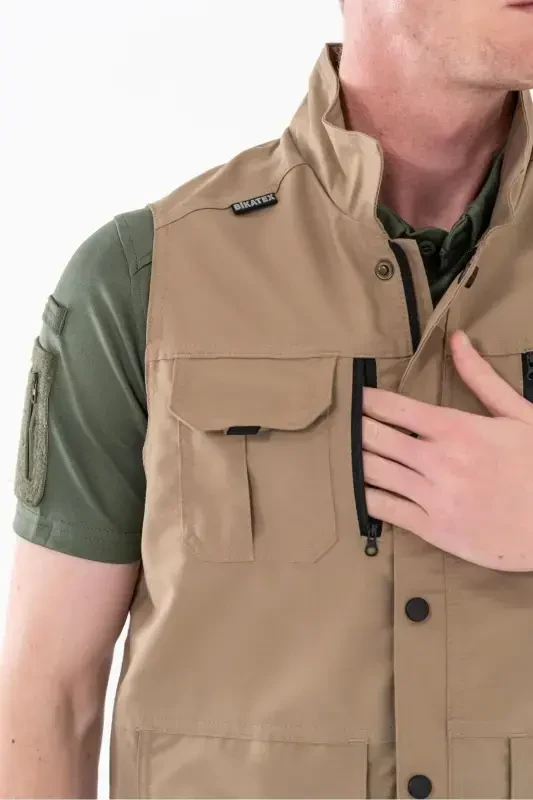 Bikatex Tactical Hunter Vest Multi-Pocket Journalist Vest - 201-BEJ - 5