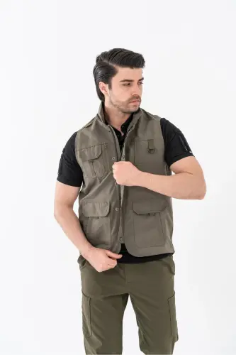 Bikatex Tactical Hunter Vest Multi Pocket Journalist Vest - 201-KHAKI3 - 4