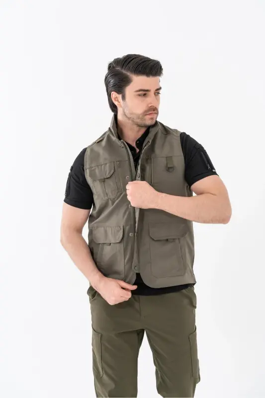 Bikatex Tactical Hunter Vest Multi Pocket Journalist Vest - 201-KHAKI3 - 4