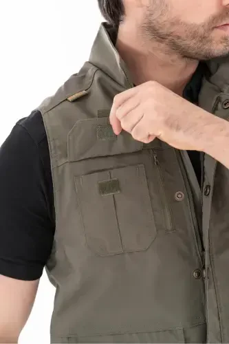 Bikatex Тактический Охотничий Жилет Многокарманный Жилет Журналиста - 201-ХАКИ3 - 5