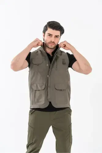 Bikatex Taktik Ovchi Nimchasi Ko'p cho'ntakli Jurnalist Nimchasi - 201-XAKI3 - 3