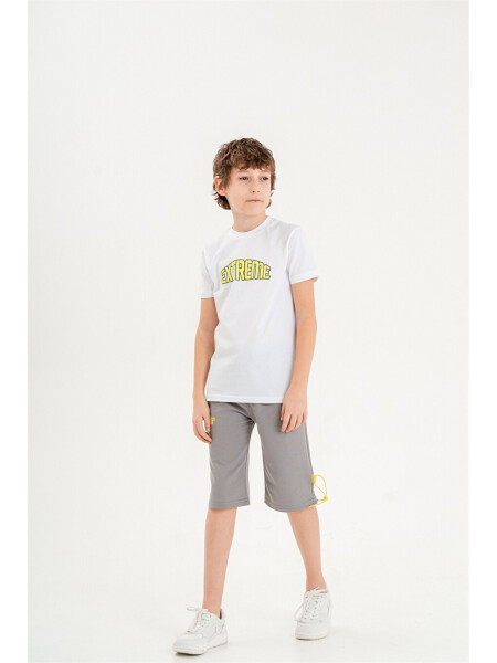 Bike Neck Boys T-shirt and Shorts Set of 2 - 6