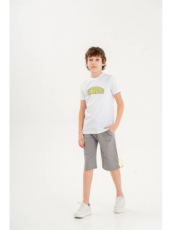 Bike Neck Boys T-shirt and Shorts Set of 2 - 7