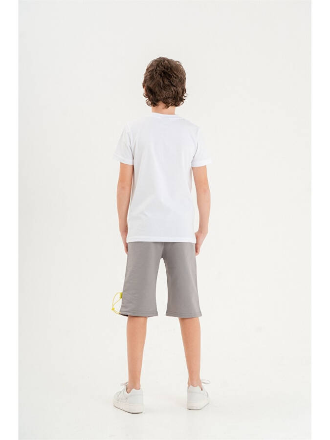 Bike Neck Boys T-shirt and Shorts Set of 2 - 10