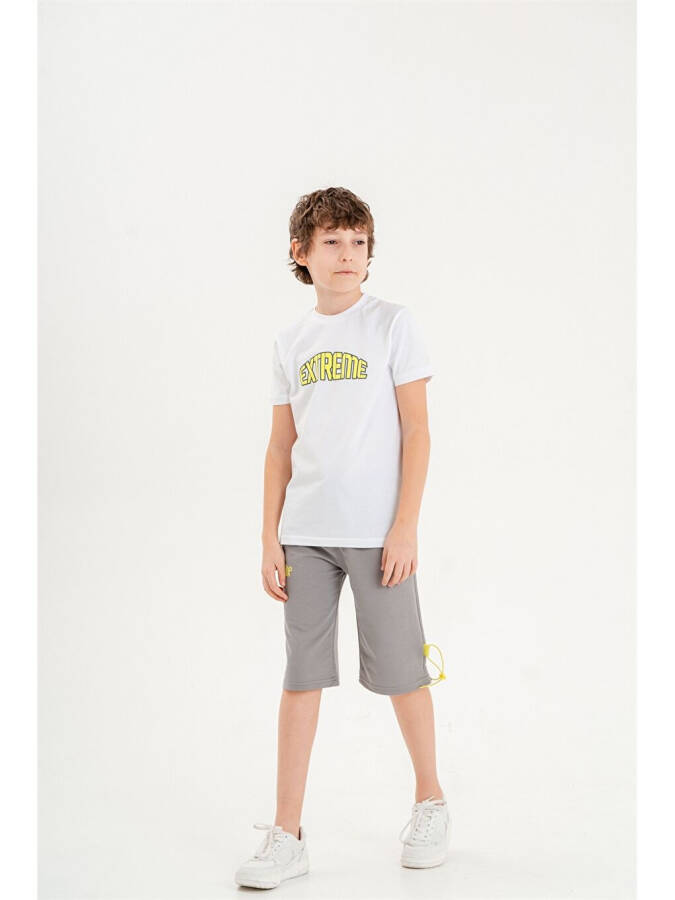 Bike Neck Boys T-shirt and Shorts Set of 2 - 1