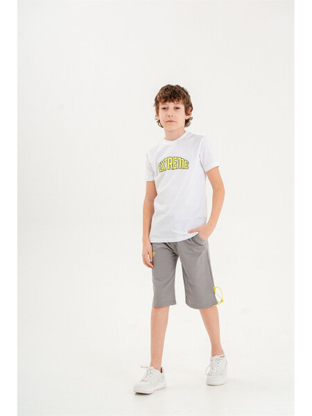 Bike Neck Boys T-shirt and Shorts Set of 2 - 2