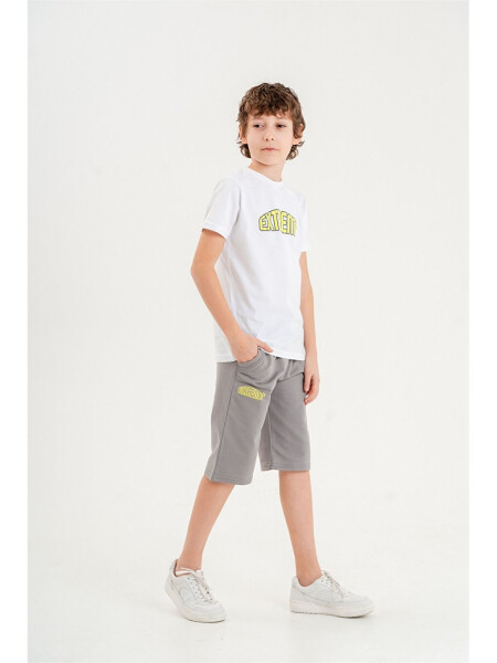 Bike Neck Boys T-shirt and Shorts Set of 2 - 3