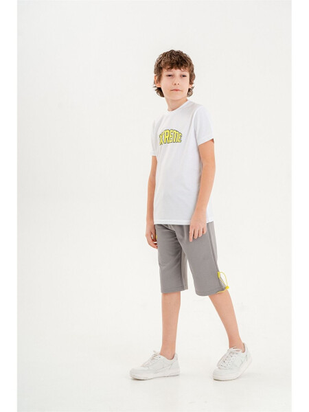 Bike Neck Boys T-shirt and Shorts Set of 2 - 4