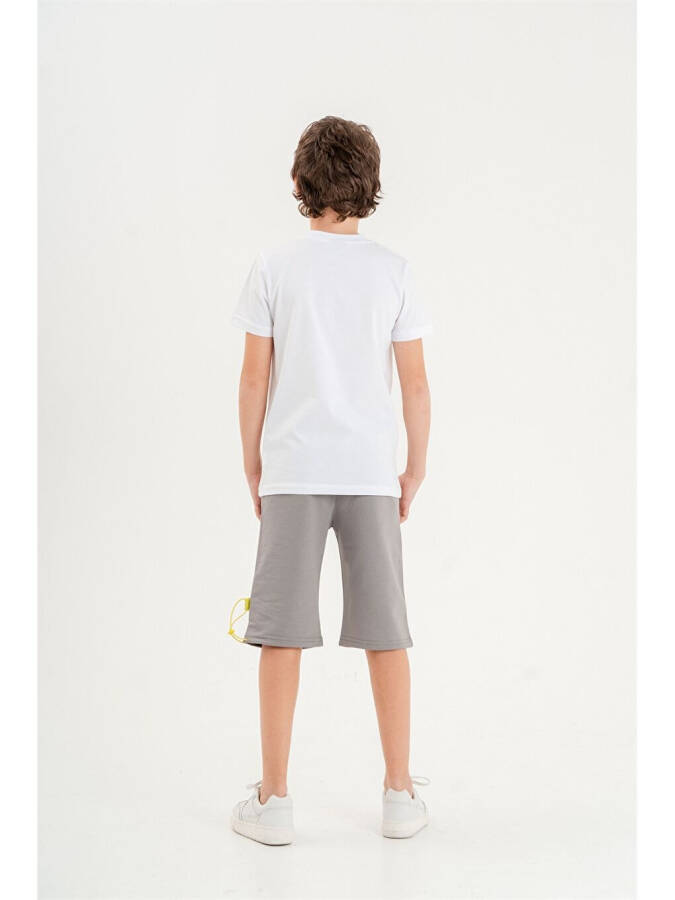 Bike Neck Boys T-shirt and Shorts Set of 2 - 5