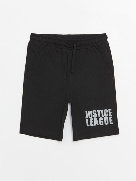 Bike Neck Justice League Printed Short Sleeve Boy's T-Shirt and Shorts - 5
