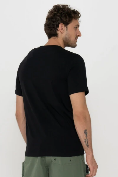 Bike Neck Logo Printed T-Shirt - 4