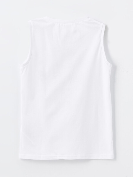 Bike Neck Printed Boys' Tank Top - 2