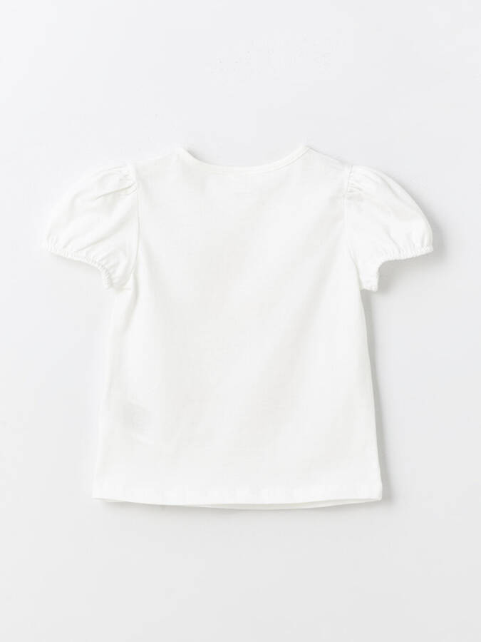 Bike Neck Printed Short Sleeve Baby Girl T-Shirt - 9