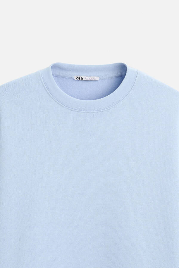 Bike neck sweatshirt, sky blue - 27