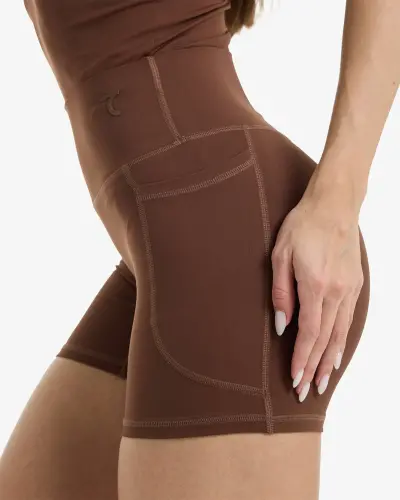 Bike Shorts - BROWN - 3