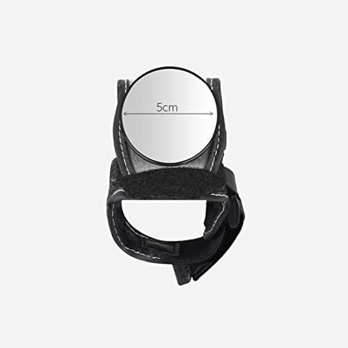 Bike Wrist Mirror, Bicycle Bike Back Mirror 360°Adjustable Wide Angle Wrist Band Rear View Mirror Wrist Guards Wristbands HD Safe Mirror - 2