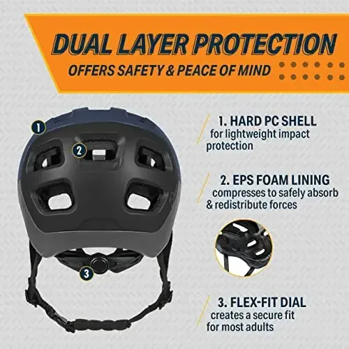 Bikeroo Bike Helmet Adult Cycling Safety Protection MTB Road Mountain Bicycle Head Protection Sports Equipment Outdoor Adventure - 3