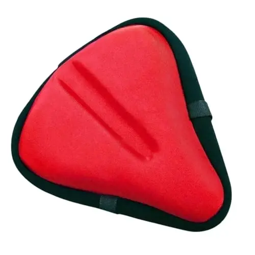 Bikeroo Comfort Bike Seat Cushion - Padded Gel Cover for Exercise, Mountain & Road Bikes, Universal Fit for Peloton & Stationary Bikes - BIKEROO