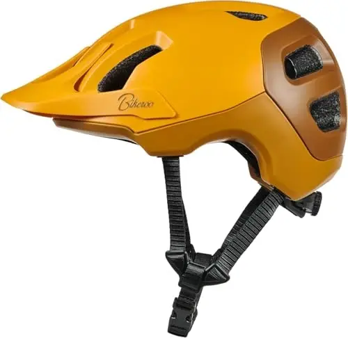 Bikeroo Erkek ve Kadınlar İçin Yetişkin Bisiklet Kaskı - Dağ Bisikleti, Yol Bisikleti, E-Bisiklet, Kent Bisikleti, Scooter İçin Bisiklet Kaskı - Güvenlik Vizörü ve Optimal Hava Akışı - 1