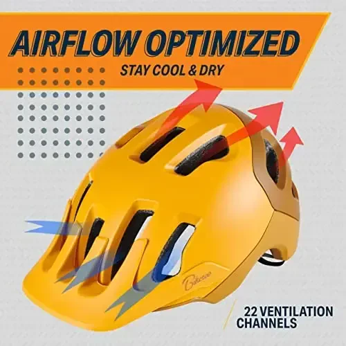 Bikeroo Bike Helmet Adult Cycling Safety Protection MTB Road Mountain Bicycle Head Protection Sports Equipment Outdoor Adventure - 5