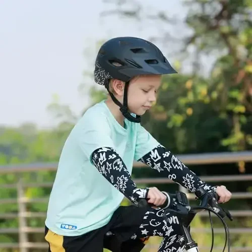 Bilaki bolalar velosiped dubulg'asi, o'g'il qizlar dubulg'alari, chaqaloqdan yoshgacha, 2-3-5-8-14 yoshdagi bolalar uchun 2 o'lcham, olinadigan visor va LED yoritgichli bolalar velosiped dubulg'asi, sozlanishi ko'p sportli dubulga - 4