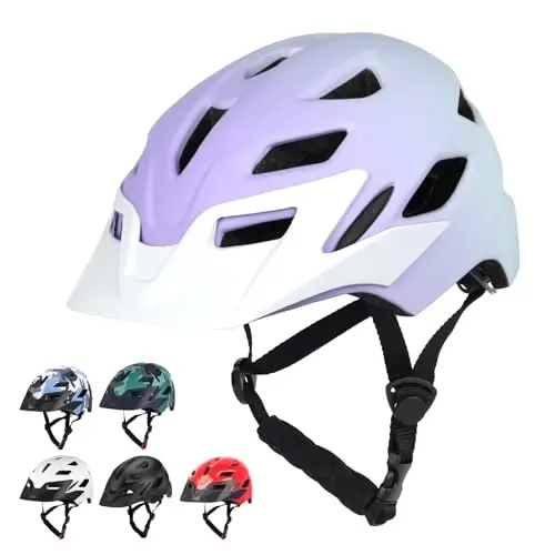 Bilaki bolalar velosiped dubulg'asi, o'g'il qizlar uchun dubulg'alar, chaqaloqdan o'smirgacha, 2-3-5-8-14 yoshdagi bolalar uchun 2 o'lcham, olinadigan visor va LED yoritgichli bolalar velosiped dubulg'asi, sozlanishi ko'p sportli dubulga 