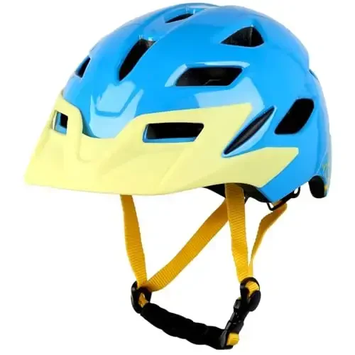 Bilaki Kids Bike Helmet, Boys Girls Helmets from Toddler to Youth, 2 Sizes for Child Ages 2-3-5-8-14 Years, Toddler Bicycle Helmet with Detachable Visor & LED Light, Adjustable Multi-Sport Helmet - 4