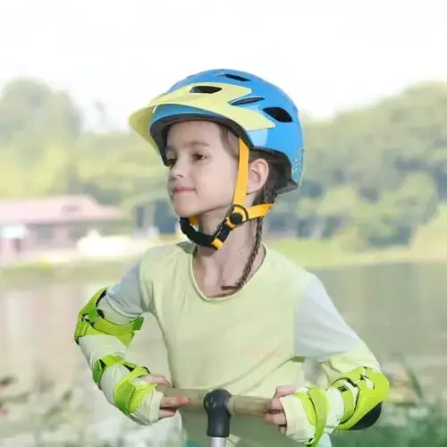 Bilaki Kids Bike Helmet, Boys Girls Helmets from Toddler to Youth, 2 Sizes for Child Ages 2-3-5-8-14 Years, Toddler Bicycle Helmet with Detachable Visor & LED Light, Adjustable Multi-Sport Helmet - 5