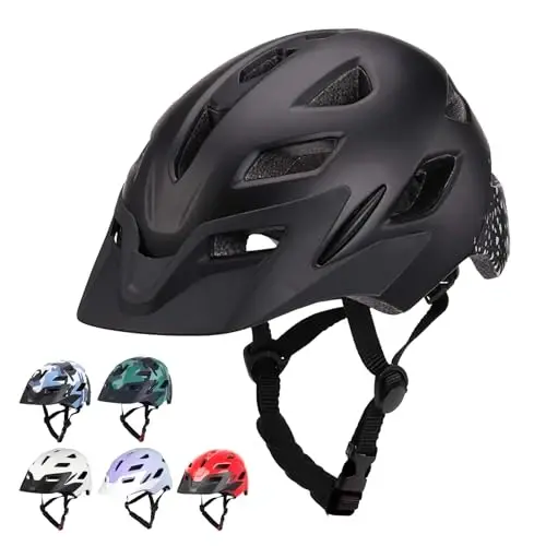 Bilaki Kids Bike Helmet, Boys Girls Helmets from Toddler to Youth, 2 Sizes for Child Ages 2-3-5-8-14 Years, Toddler Bicycle Helmet with Detachable Visor & LED Light, Adjustable Multi-Sport Helmet 