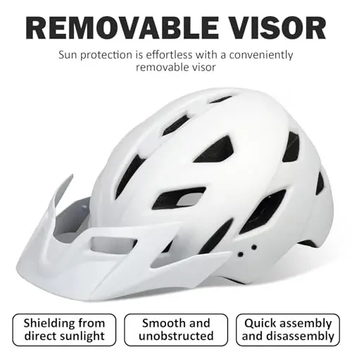 Bilaki Kids Bike Helmet, Boys Girls Helmets from Toddler to Youth, 2 Sizes for Child Ages 2-3-5-8-14 Years, Toddler Bicycle Helmet with Detachable Visor & LED Light, Adjustable Multi-Sport Helmet - BILAKI (1)