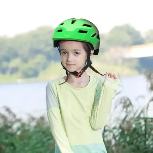 Bilaki Kids Bike Helmet, Boys Girls Helmets from Toddler to Youth, 2 Sizes for Child Ages 2-3-5-8-14 Years, Toddler Bicycle Helmet with Detachable Visor & LED Light, Adjustable Multi-Sport Helmet - BILAKI (1)