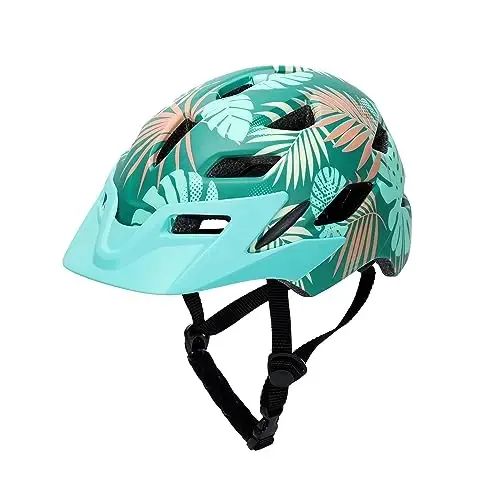 Bilaki Kids Bike Helmet, Boys Girls Helmets from Toddler to Youth, 2 Sizes for Child Ages 2-3-5-8-14 Years, Toddler Bicycle Helmet with Detachable Visor & LED Light, Adjustable Multi-Sport Helmet - 2