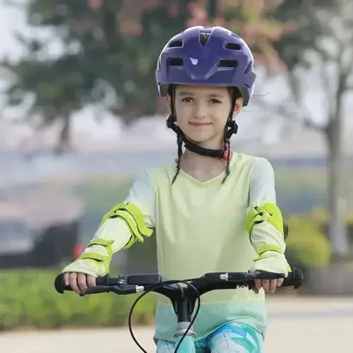 Bilaki Kids Bike Dubulg'asi, O'g'il bolalar Qizlar Dubulg'alari Yigitlardan Yoshlargacha, 2-3-5-8-14 Yoshdagi Bolalar uchun 2 O'lcham, Ajratib olinadigan Vizor va LED yoritgichli Toddler Velosiped Dubulg'asi, Sozlanishi ko'p sportli Dubulg'a - 5