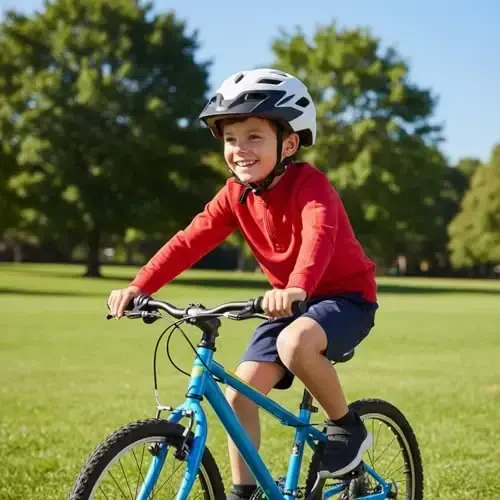 Bilaki Kids Bike Helmet, Adjustable Youth Boys Girls Helmets for Ages 3-5-8-14 Years (50-57cm), Child Helmet with Visor and LED Light, Lightweight Multi-Sport Bicycle Scooter Skate Cycling Helmets - 3