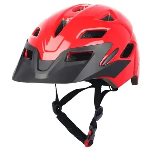 Bilaki Kids Bike Helmet, Boys Girls Helmets from Toddler to Youth, 2 Sizes for Child Ages 2-3-5-8-14 Years, Toddler Bicycle Helmet with Detachable Visor & LED Light, Adjustable Multi-Sport Helmet - 4