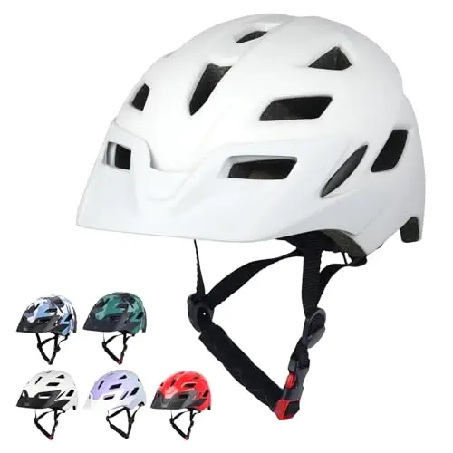 Bilaki Kids Bike Helmet, Boys Girls Helmets from Toddler to Youth, 2 Sizes for Child Ages 2-3-5-8-14 Years, Toddler Bicycle Helmet with Detachable Visor & LED Light, Adjustable Multi-Sport Helmet - 5