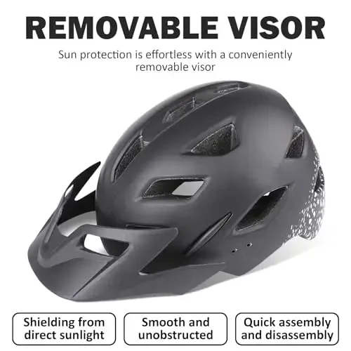 Bilaki Kids Bike Helmet, Boys Girls Helmets from Toddler to Youth, 2 Sizes for Child Ages 2-3-5-8-14 Years, Toddler Bicycle Helmet with Detachable Visor & LED Light, Adjustable Multi-Sport Helmet - BILAKI (1)
