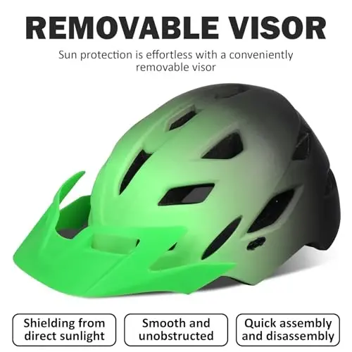 Bilaki Kids Bike Helmet, Boys Girls Helmets from Toddler to Youth, 2 Sizes for Child Ages 2-3-5-8-14 Years, Toddler Bicycle Helmet with Detachable Visor & LED Light, Adjustable Multi-Sport Helmet - BILAKI (1)