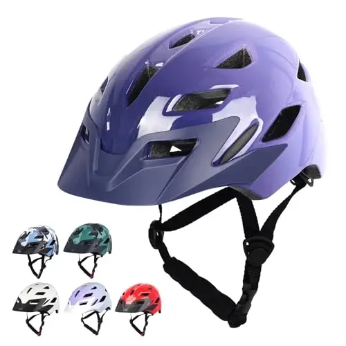 Bilaki Kids Bike Helmet, Boys Girls Helmets from Toddler to Youth, 2 Sizes for Child Ages 2-3-5-8-14 Years, Toddler Bicycle Helmet with Detachable Visor & LED Light, Adjustable Multi-Sport Helmet - 5