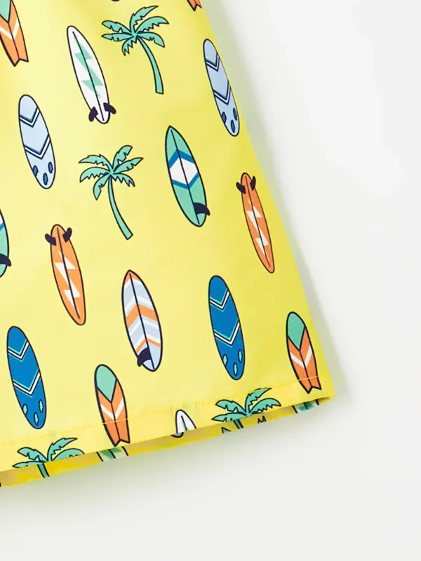 Bilateral Yaka Baskılı Erkak Bola Atlet va Dengiz Shorti 2'li Takim-Oq - 6