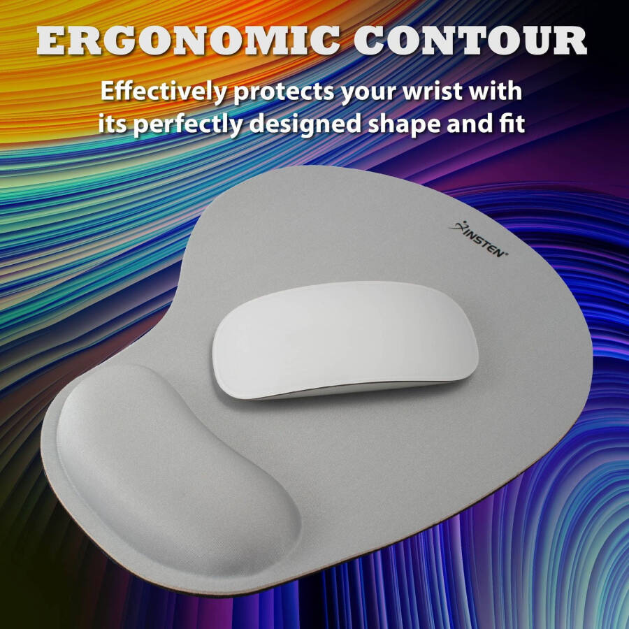 Bilek Destekli Ergonomik Mouse Pad, Oyun, Ev Ofis Çalışma ve Öğrenme İçin - 13