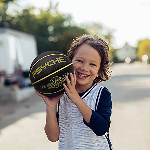 Bilgelik Yaprakları Mini Kauçuk Basketbol, Çocuklar/Bebekler için Küçük Basketbol, Oyun Topları Boyutu 3 (22 inç) - 5